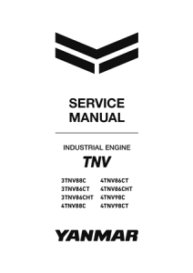 Yanmar 3TNV88C, 3TNV86CT, 3TNV86CHT, 4TNV88C, 4TNV86CT, 4TNV86CHT, 4TNV98C, 4TNV98CT