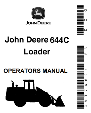 John Deere 644C Loader Operator's Manual