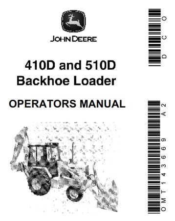 John Deere 410D, 510D Backhoe Loader Operator's Manual