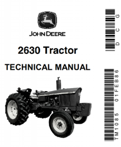 John Deere 2630 Tractor Technical Manual