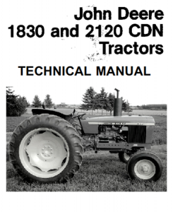 John Deere 1830 & 2120 CDN Tractors Technical Manual