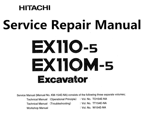 Hitachi EX100-5, EX100M-5 Excavator Service Repair Manual