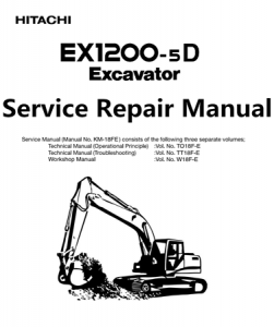 Hitachi EX1200-5D Hydraulic Excavator Service Repair Manual