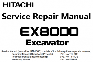 Hitachi EX8000 Excavator Service Repair Manual