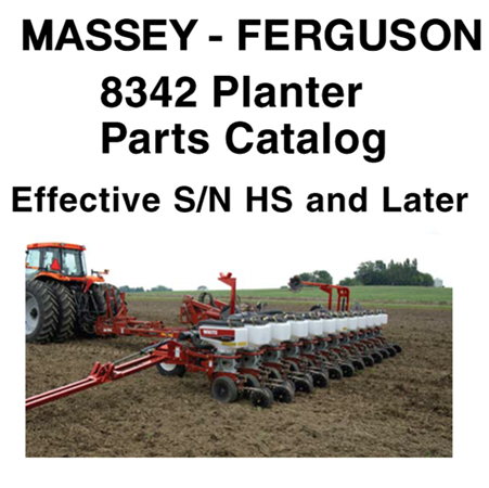 Massey Ferguson 8342 Planter Parts Catalog