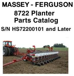 Massey Ferguson 8722 Planter Parts Catalog