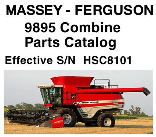 Massey Ferguson 9895 Combine Parts Catalog