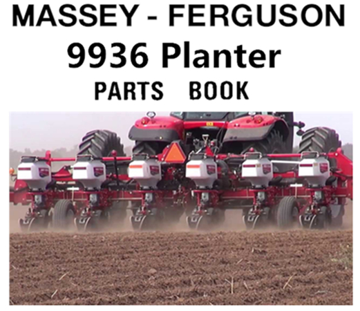 Massey Ferguson 9936 Planter Parts Manual