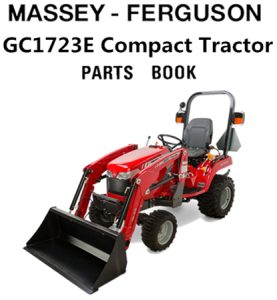 Massey Ferguson GC1723E Compact Tractor Parts Manual