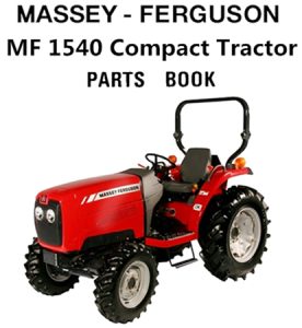 Massey Ferguson MF 1540 Compact Tractor Parts Manual