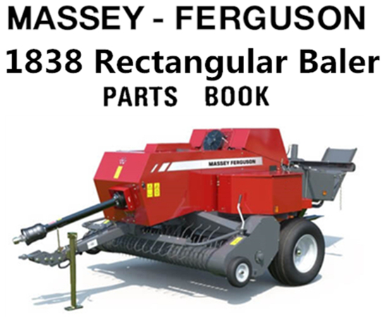 Massey Ferguson 1838 Rectangular Baler Parts Manual