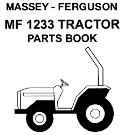 Massey Ferguson 1233 Tractor Parts Manual