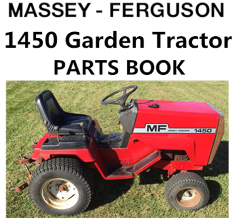 Massey Ferguson 1450 Garden Tractor Parts Manual