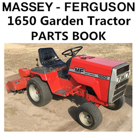 Massey Ferguson 1650 Garden Tractor Parts Manual