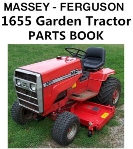 Massey Ferguson 1655 Garden Tractor Parts Manual