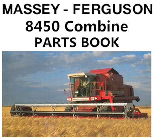 Massey Ferguson 8450 Combine Parts Manual