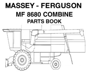 Massey Ferguson 8680 Combine Parts Manual