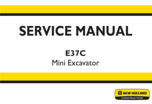 New Holland E37C Mini Excavator Service Repair Manual