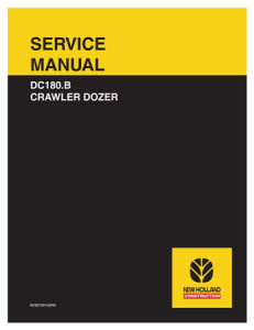 New Holland DC180.B Crawler Dozer Service Repair Manual