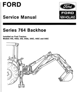 Ford Series 764 Backhoe Service Repair Manual
