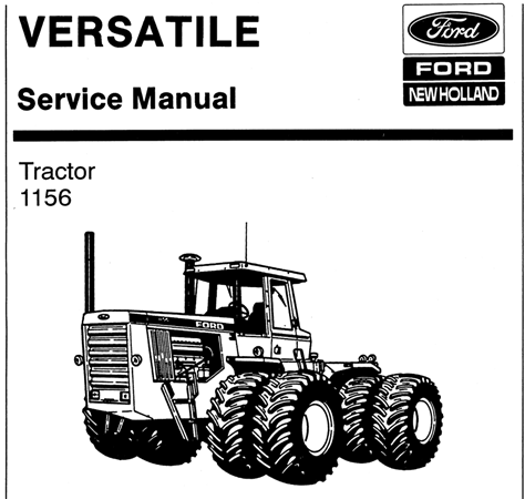 Ford New Holland Versatile 1156 Tractor Service Repair Manual