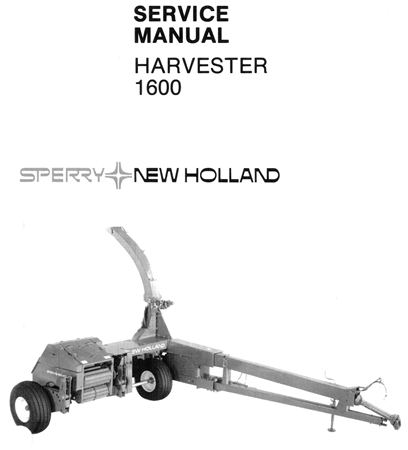 New Holland 1600 Harvester Service Repair Manual