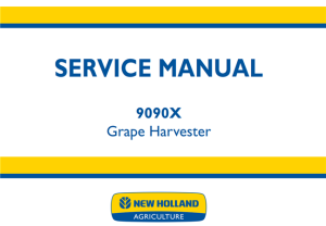 New Holland 9090X Grape Harvester Service Repair Manual