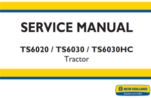 New Holland TS6020 / TS6030 / TS6030HC Tractor Service Repair Manual