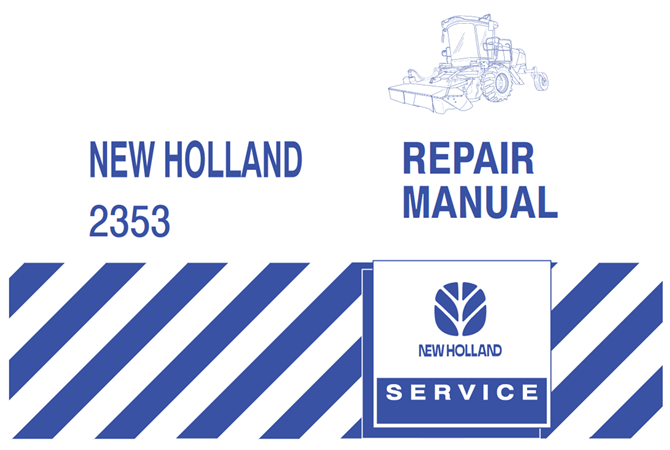 New Holland 2353 Disc Header Service Repair Manual