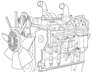 CNH Engine 8.3L, 9.0L, 6 Cylinder, 24 Valve with High Pressure Common Rail Fuel System