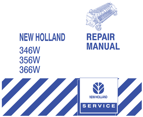 New Holland 346W, 356W, 366W Headers Service Repair Manual