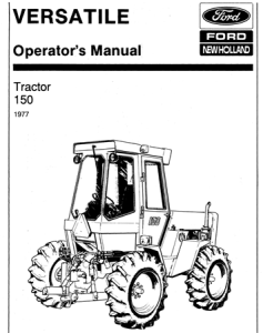 Versatile 150 Utility Tractor Operator's Manual (Model Year: 1977)