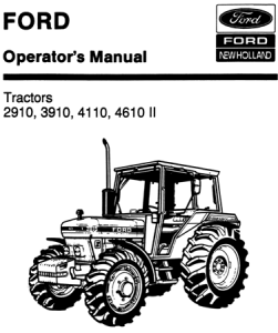 Ford 2910, 3910, 4110, 4610 Series 2 Tractors Operator's Manual