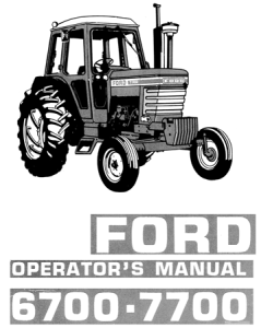 Ford 6700, 7700 Tractor Operator's Manual