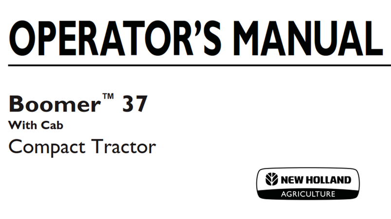 New Holland Boomer 37 With Cab Compact Tractor Operator's Manual