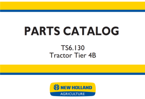 New Holland TS6.130 Tier 4B Tractor Parts Catalog