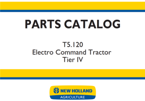 New Holland T5.120 Electro Command Tractor - Tier IV Parts Catalog