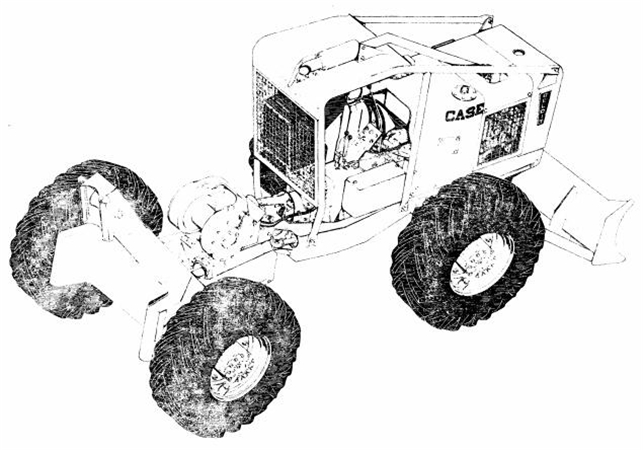 Case 300SK, 400SK Log Skidders Service Repair Manual