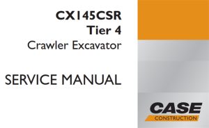 Case CX145CSR Tier 4 Crawler Excavator Service Repair Manual