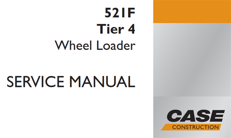 Case 521F Tier 4 Wheel Loader Service Repair Manual