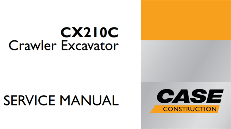 Case CX210C Crawler Excavator Service Repair Manual