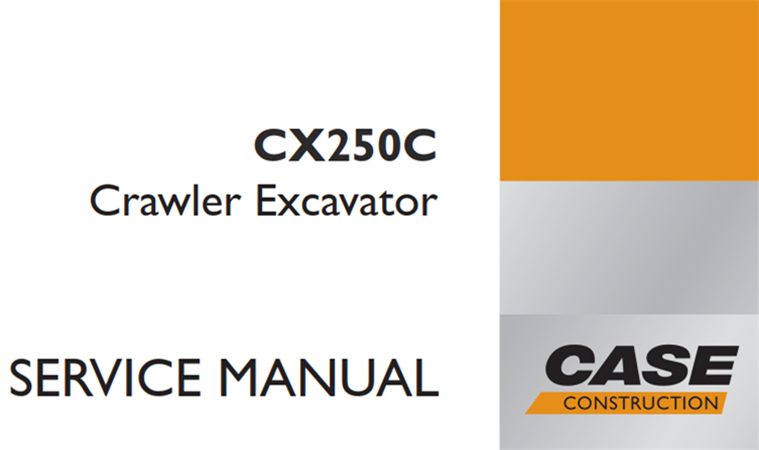 Case CX250C Crawler Excavator Service Repair Manual