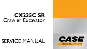 Case CX235C SR Crawler Excavator Service Repair Manual