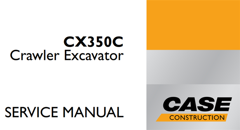 Case CX350C Crawler Excavator Service Repair Manual