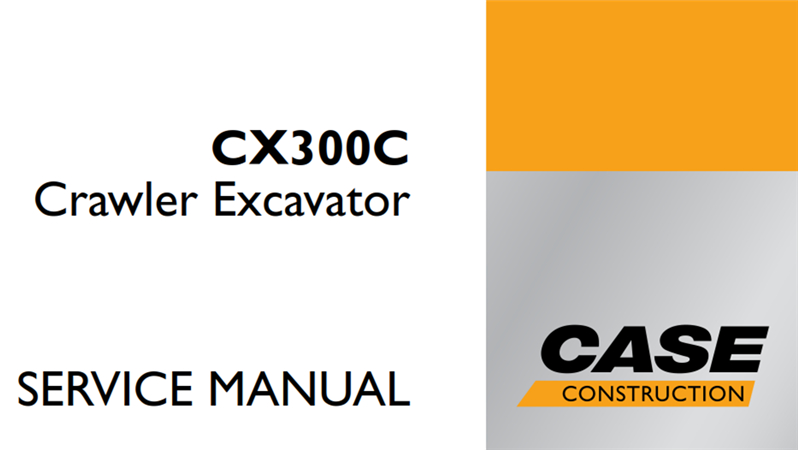 Case CX300C Crawler Excavator Service Repair Manual