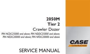 Case 2050M Tier 2 Crawler Dozer Service Repair Manual