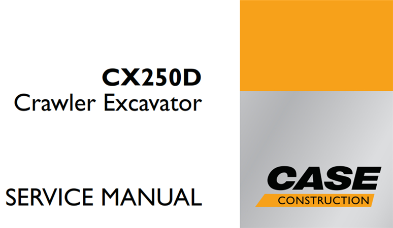 Case CX250D Crawler Excavator Service Repair Manual