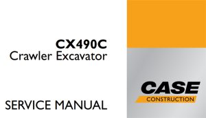 Case CX490C Crawler Excavator Service Repair Manual