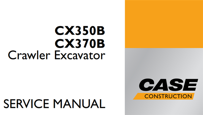 Case CX350B/CX370B Crawler Excavator Service Repair Manual