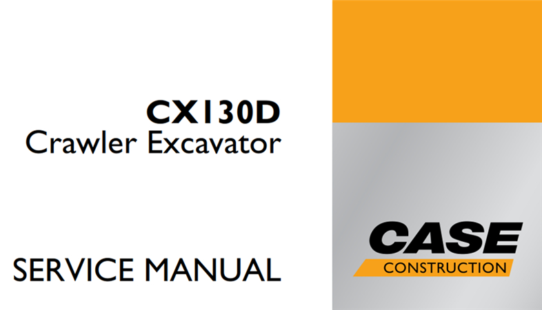 Case CX130D Crawler Excavator Service Repair Manual